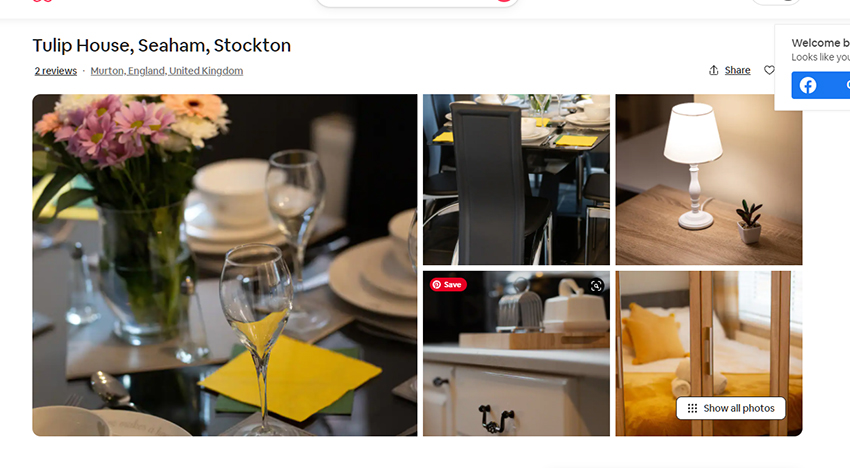 air bnb property photographer sunderland seaham