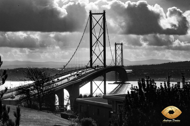 Forth road bridge Edinburgh Scotland