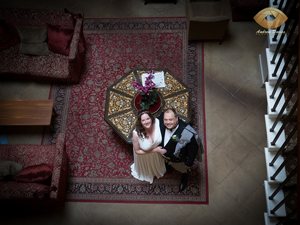 Linden hall wedding photographer aerial shot