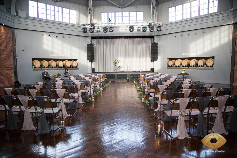 Wylam Brewery newcaslte wedding photo photographer cermony room layout shot